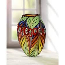 Hand Blown Art Glass Vase Av15209