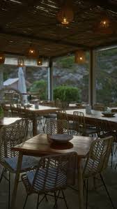Outdoor Restaurant Terrace With