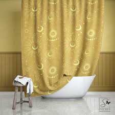 Yellow Shower Curtain