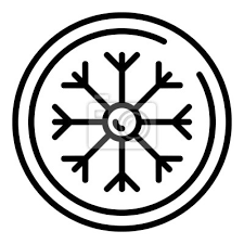 Winter Fabric Icon Outline Winter