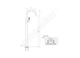 Icon Lever Knurled Freestanding Bath