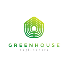 Green House Icon Logo Vector Design