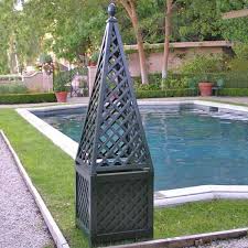 Obelisk Garden Trellis And Planter At
