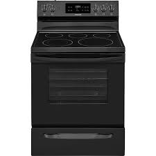 Range With Self Cleaning Oven In Black