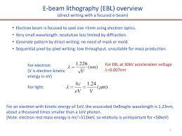 ppt electron beam lithography ebl