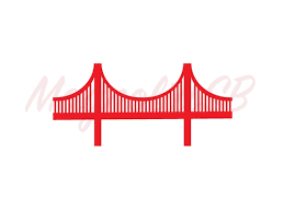 Golden Gate Bridge Svg Bridge Dxf