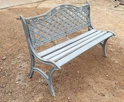 2 Seater Cast Iron Garden Bench With