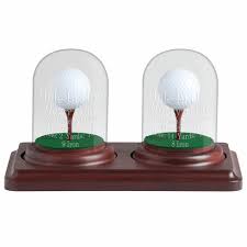 2 Holes In One Glass Dome Display