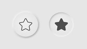 Star Icon In Neumorphism Style Icons