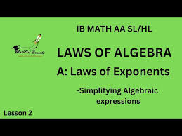 Laws Of Algebra Ib Math Aa Sl