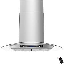 Iktch 30 In Wall Mount Range Hood Tempered Glass 900 Cfm 4 Sd Gesture Sensing And Touch Control Panel With Light