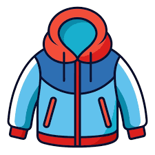 Winter Jacket Clipart Cartoon Style
