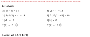 Equations With Absolute Value