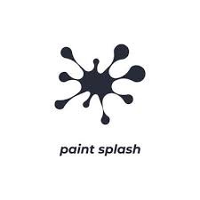 Vector Sign Paint Splash Symbol Is