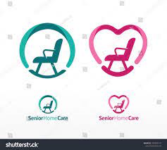 Senior Elderly Love Care Logo Rocking