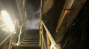Basement Stairs In A Factory Dirt And