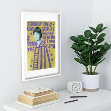 Dorothy Day Icon Recessed Framed Print
