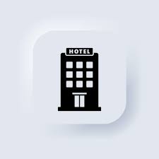 Hotel Icon Simple Flat Pictogram For