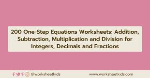 Math Worksheets And Activities Free