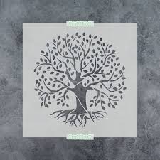 Tree Of Life Stencil Reusable Tree Of