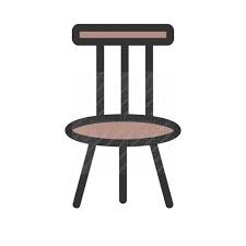 Chair Line Filled Icon Iconbunny