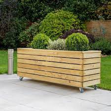 Linear Planter Long With Wheels