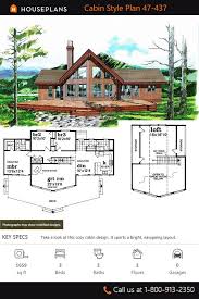 Cabin Style House Plan 3 Beds 2 Baths