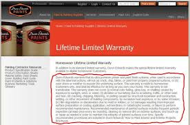 Limited Liability Paint Warranty Aa