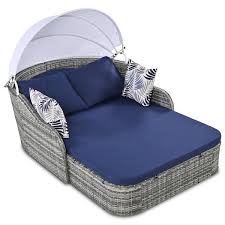 Polibi Wicker Outdoor Day Bed Patio