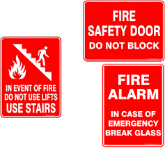 Rectangular Fire Safety Signage