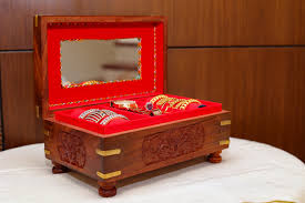 Engraved Wooden Jewellery Box With