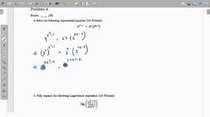 120 Solve The Following Exponential