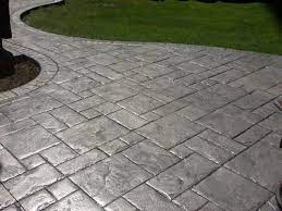 Rectangular Outdoor Stamped Concrete