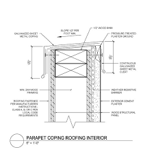 Parapet Coping Stucco Exterior