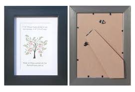 6 X8 Black Matted Photo Frame With 4