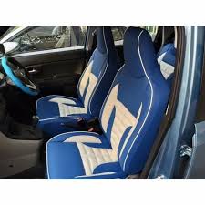 Wagnor Rexine Blue And White Car Seat