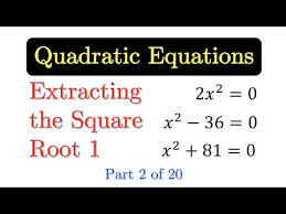 Qe02 Solving Quadratic Equation