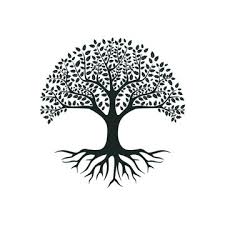 Family Tree Vector Black And White