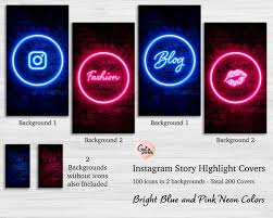 Buy Neon Instagram Highlight Icon