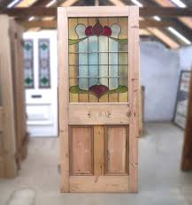 Large Stained Glass Panel Front Door