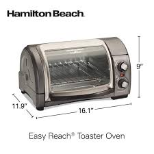 1200 W 4 Slice Grey Toaster Oven