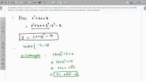 Solved A Quadratic Function F Is Given