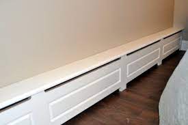 Custom Made Wood Baseboard Heater Cover