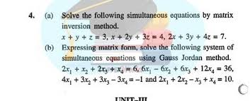 Simultaneous Equations