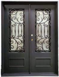Customizable Wrought Iron Double Doors