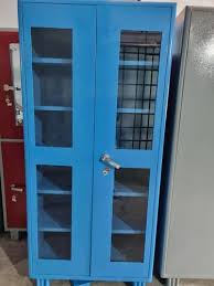 Metal Glass Door Cupboard At Rs 18000