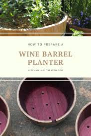 Half Wine Barrel Planter