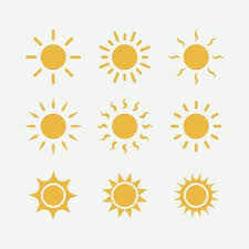 Sunshine Vector Art Icons And