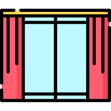 Curtain Special Lineal Color Icon