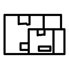 Lorry Parcel Icon Outline Vector
